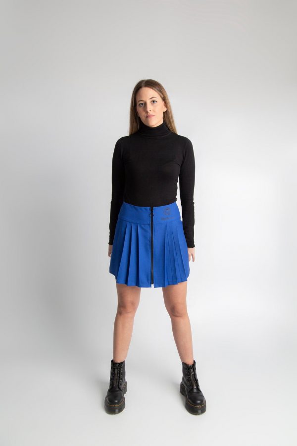 Mini falda azul